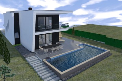 Moderna samostojeća kuća površine 243 m2 s bazenom od 36 m2 u okolici Poreča - u izgradnji 3
