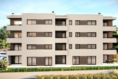 Poreč - apartment under construction of 66 m2, 1st floor, 2 parking spaces, ELEVATOR 1