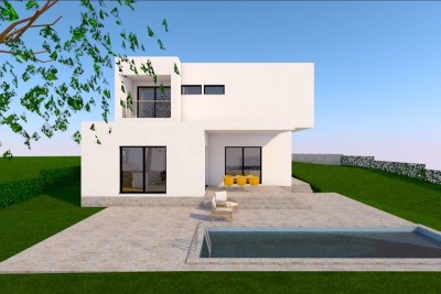Moderna samostojeća kuća površine 230 m2 s bazenom od 30 m2 u okolici Poreča - u izgradnji 2