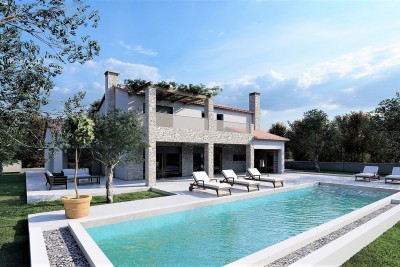 Casa indipendente di 240 m2 con vista mare, piscina e garage vicino a Parenzo - in costruzione 1